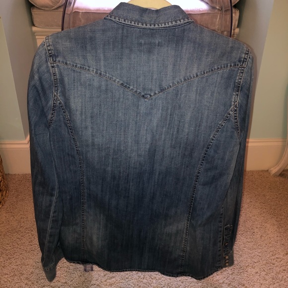 Jcrew Jean button up top - Picture 2 of 3